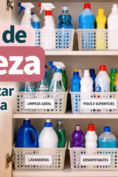 Armario de Limpeza Organizado