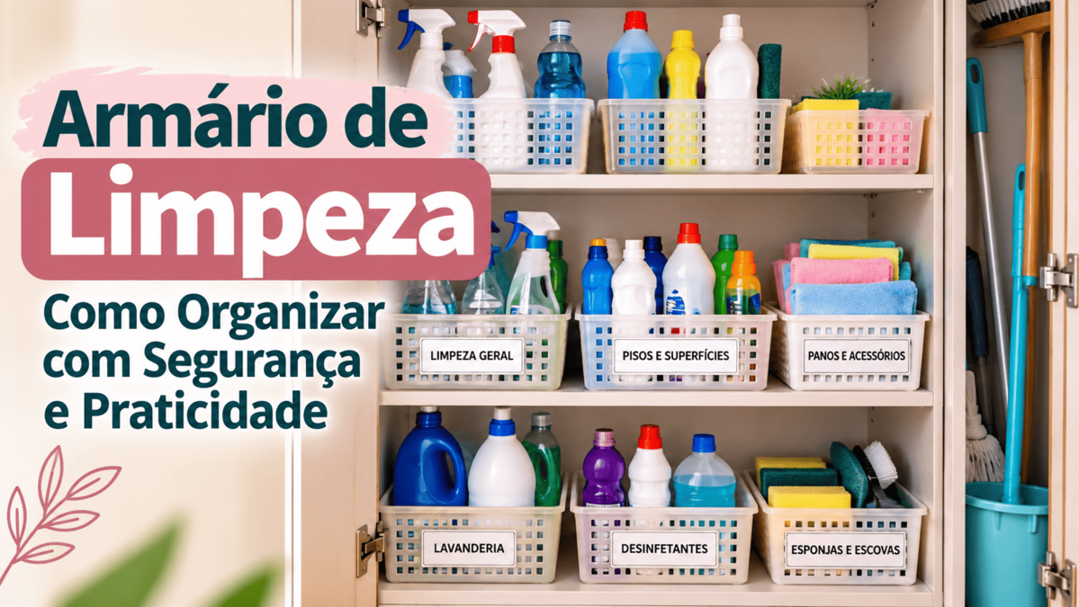 Armario de Limpeza Organizado