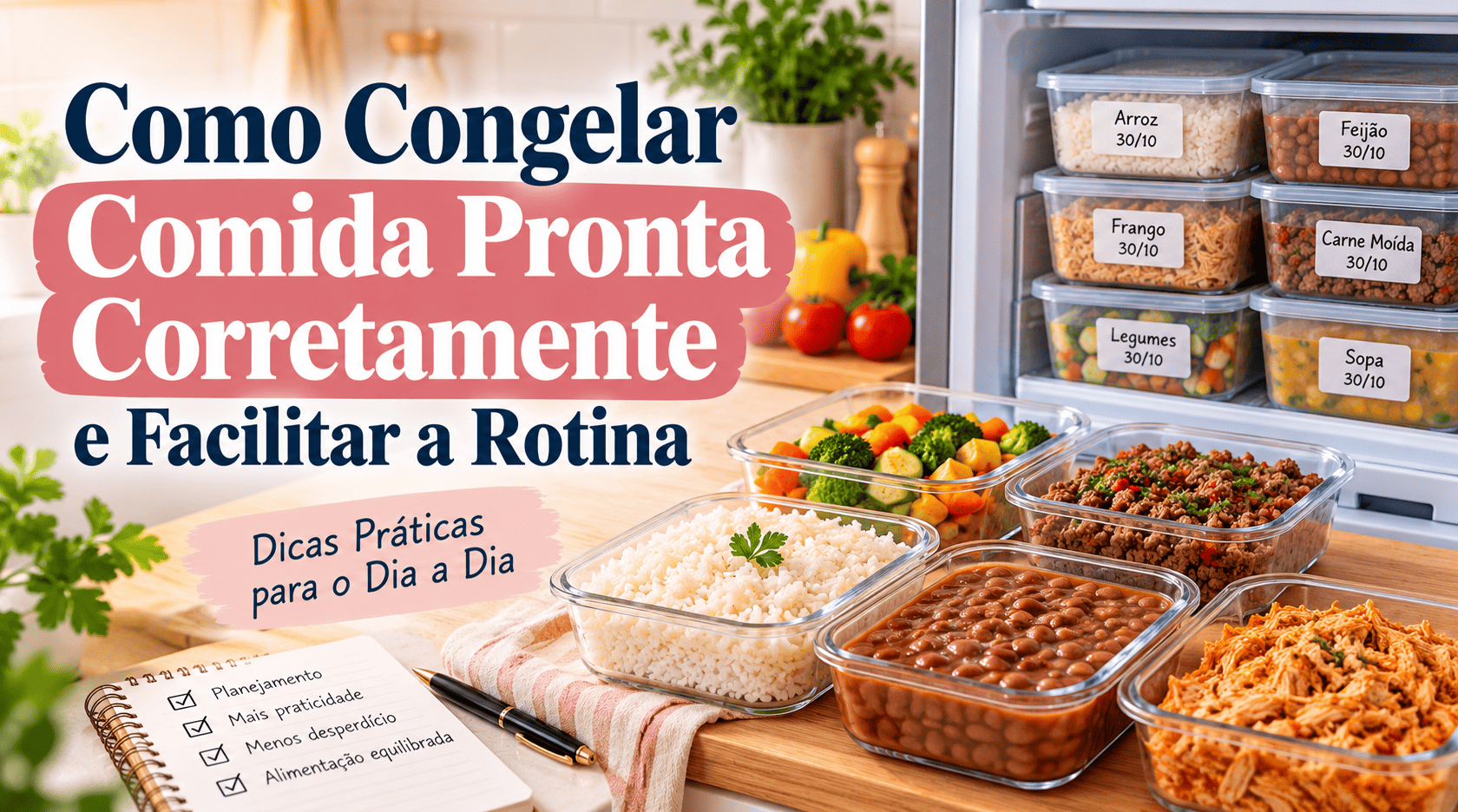 Como Congelar Comida Pronta Corretamente