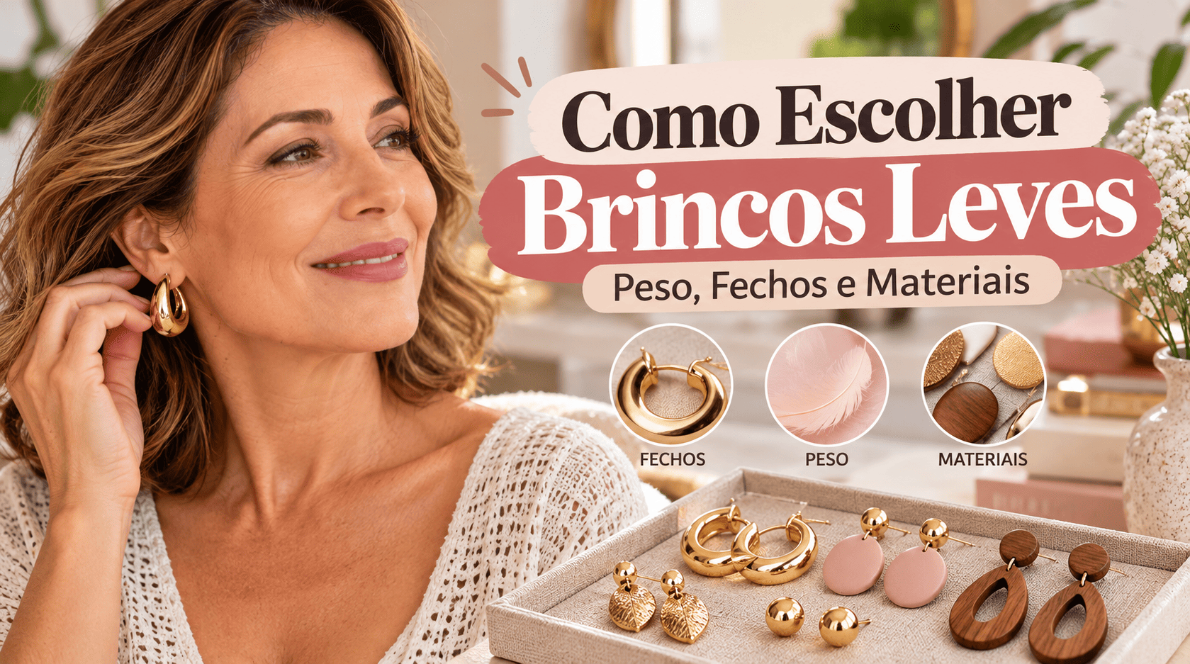 Como Escolher Brincos Leves