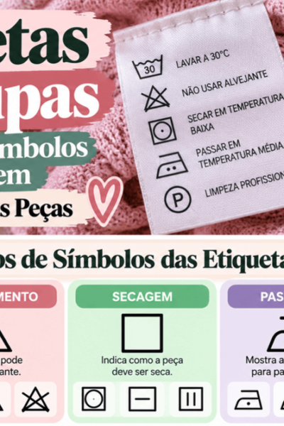 Guia Visual de Etiquetas de Roupas