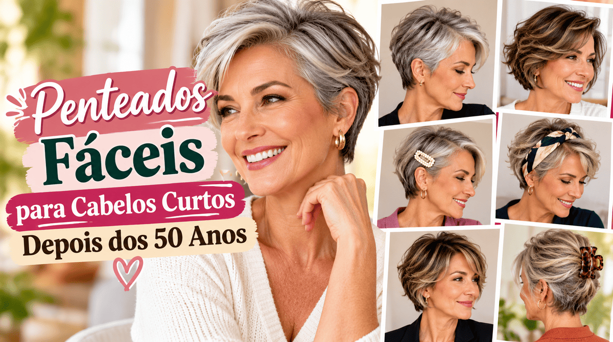 Penteados faceis para cabelos curtos 50